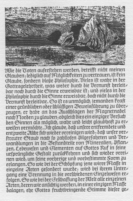 Sir Thomas Browne. Die Rose des Paracelsus. [Erstdruck]