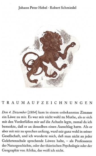 Johann Peter Hebel. Sechs Traumaufzeichnungen.